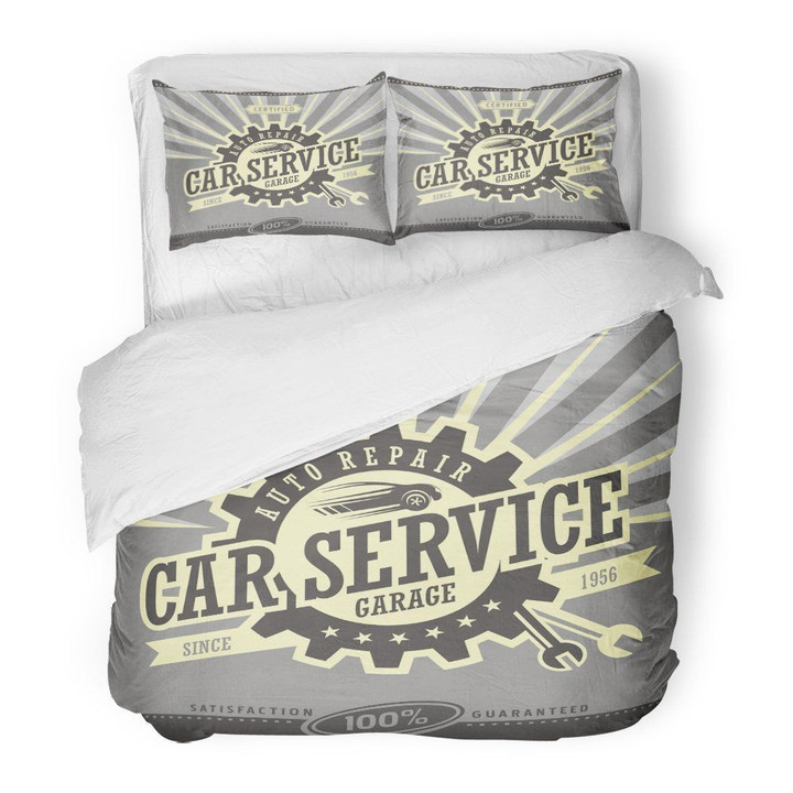 Car Service Retro Vintage Garage Clm0510066B Bedding Sets
