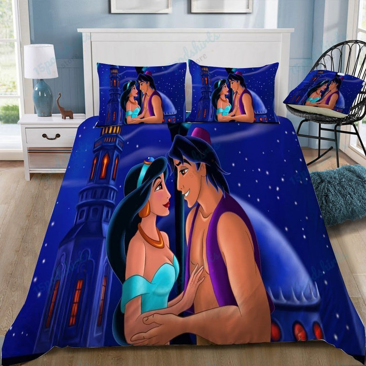Disney Aladdin And Jasmine 16 Duvet Cover Bedding Set
