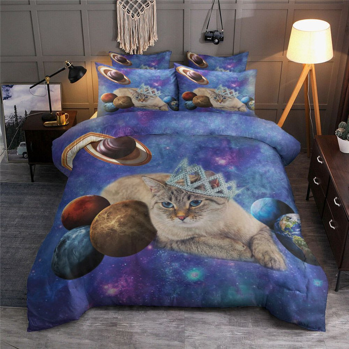3D Galaxy Crown Cat Dv1001007B Bedding Sets