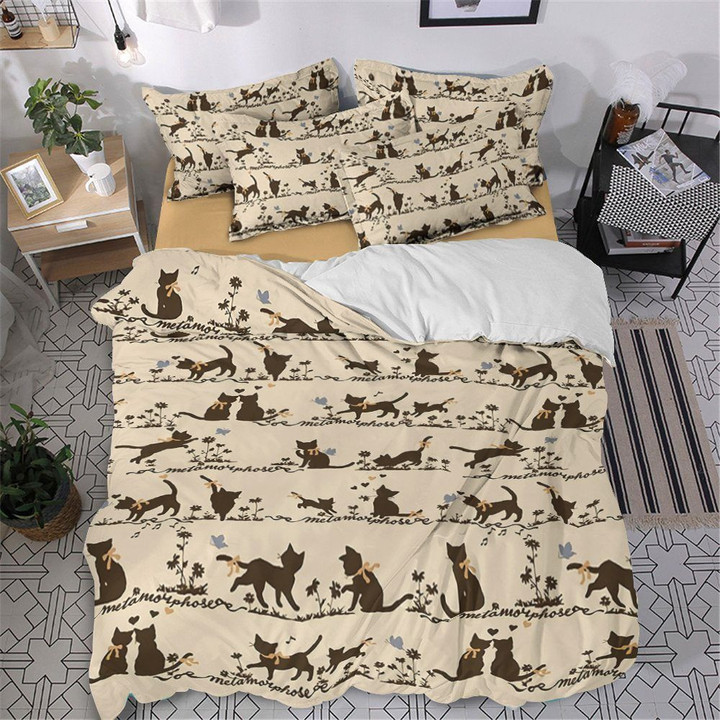 Cat Ht070911T Cotton Bed Sheets Spread Comforter Duvet Cover Bedding Sets