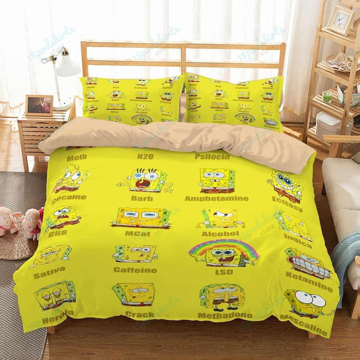 3D Customize Spongebob Squarepants Bedding Set Duvet Cover Set Bedroom Set Bedlinen