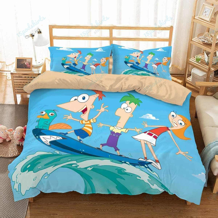 Disney Phineas And Ferb 1 Duvet Cover Bedding Set