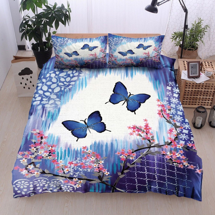Butterfly Flower Bedding Set Tdcqj