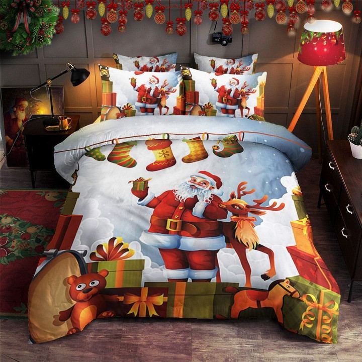 Santa Claus Merry Christmas Bedding Set Tdccm