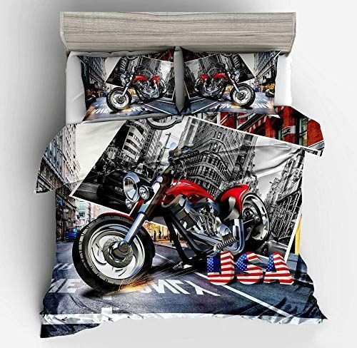 Racing Motorcycle Bedding Set Iyea