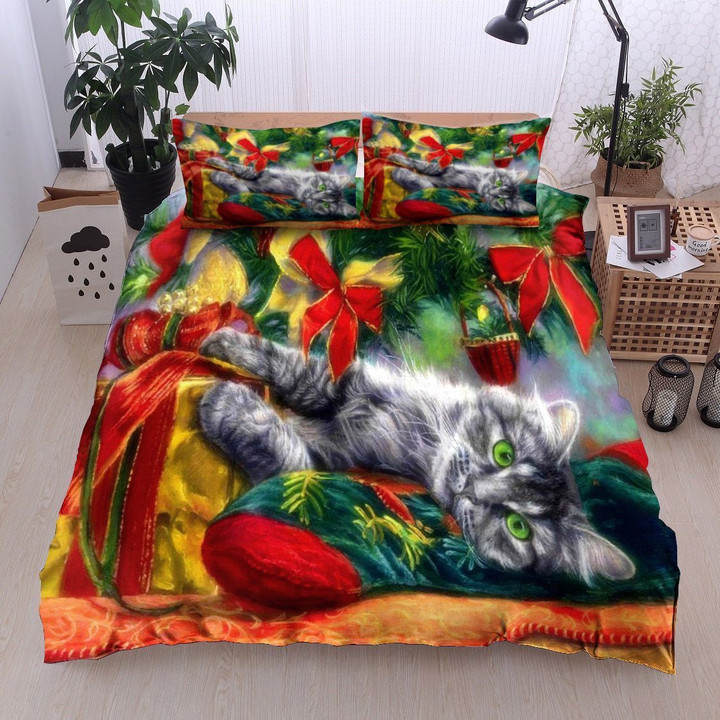 Christmas Cat Bedding Set Iyi