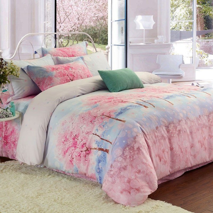 Elegant Girls Peach Blossom Pastel Romantic Cla1210199B Bedding Sets