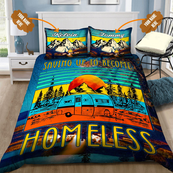 Camping Fp Personalized Name Bedding Set Bevrhg