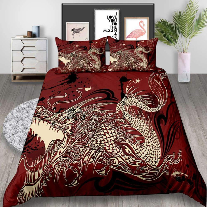 Dragon Chinese Cool Cd Bedding Set Inkprd
