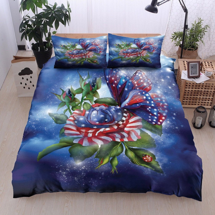 Star Spangled Butterfly Bedding Set All Over Prints