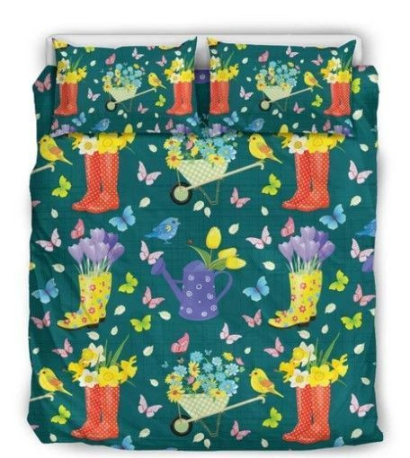 Gardening Boots Bedding Set All Over Prints