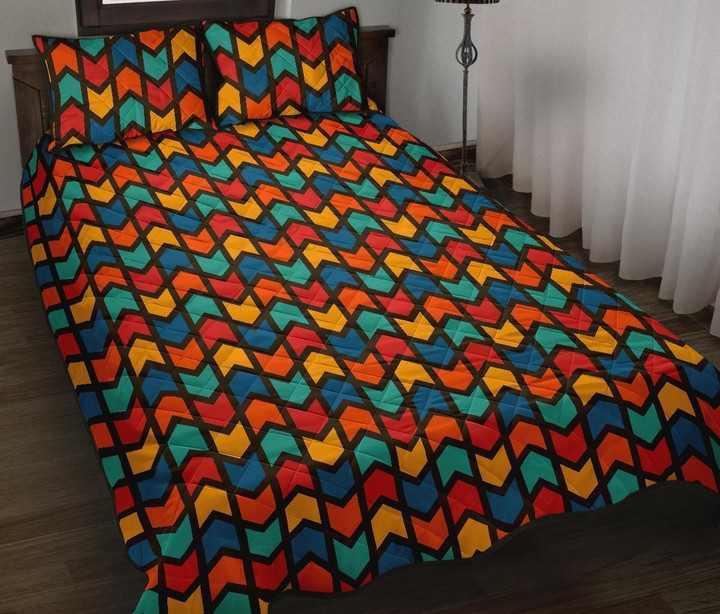 Zig Zag Colorful Bedding Set All Over Prints