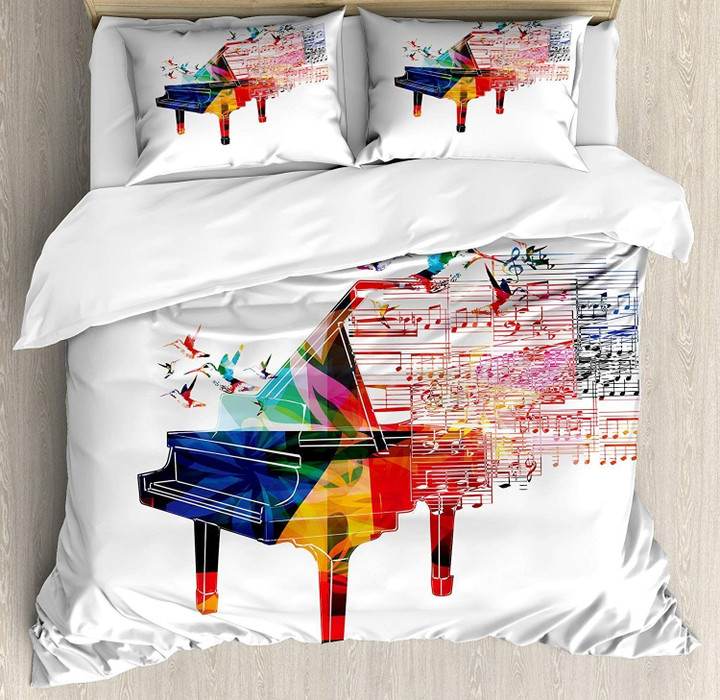 Colorful Piano Bedding Set All Over Prints