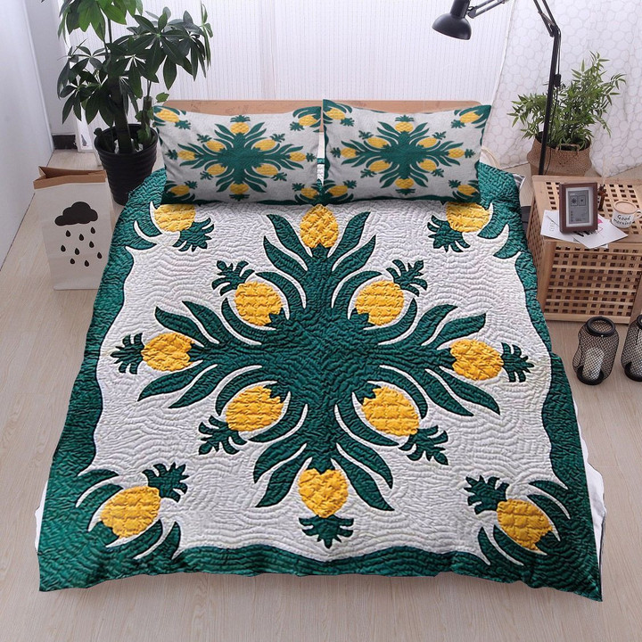 Hawaiian Pineapple Bedding Set All Over Prints