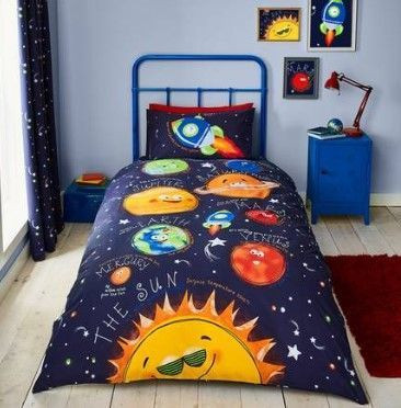 Cute Solar System Bedding Set All Over Prints