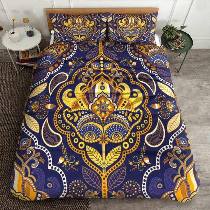 Indian Seamless Paisley Bedding Set All Over Prints