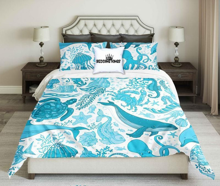 Sea Creatures Bedding Set All Over Prints