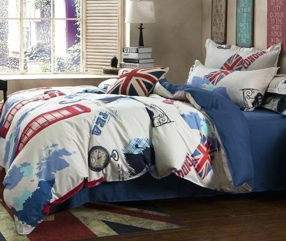 London Time Bedding Set All Over Prints