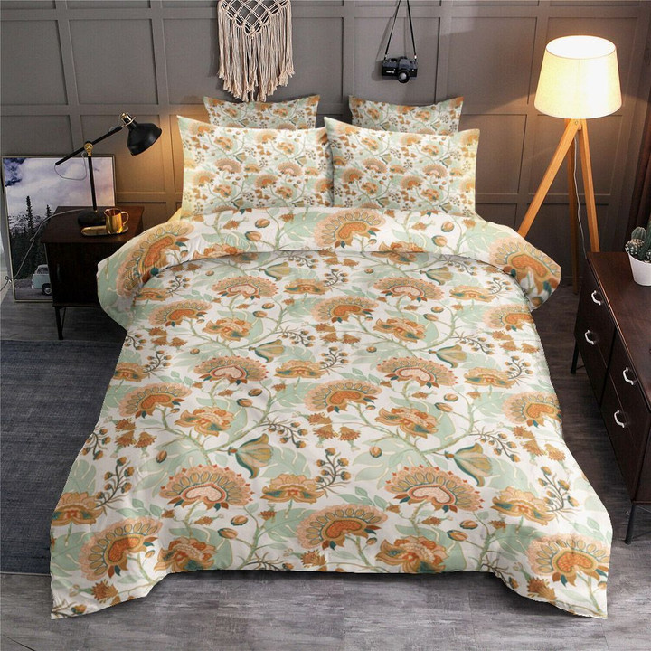Pastel Seamless Paisley Bedding Set All Over Prints