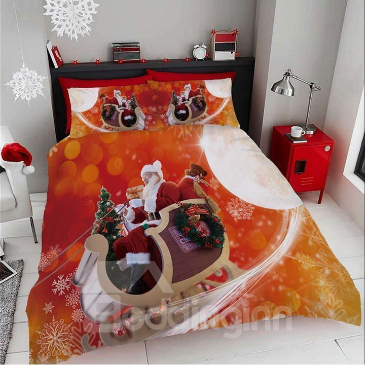 Santa Claus Bring Presents Bedding Set Iy