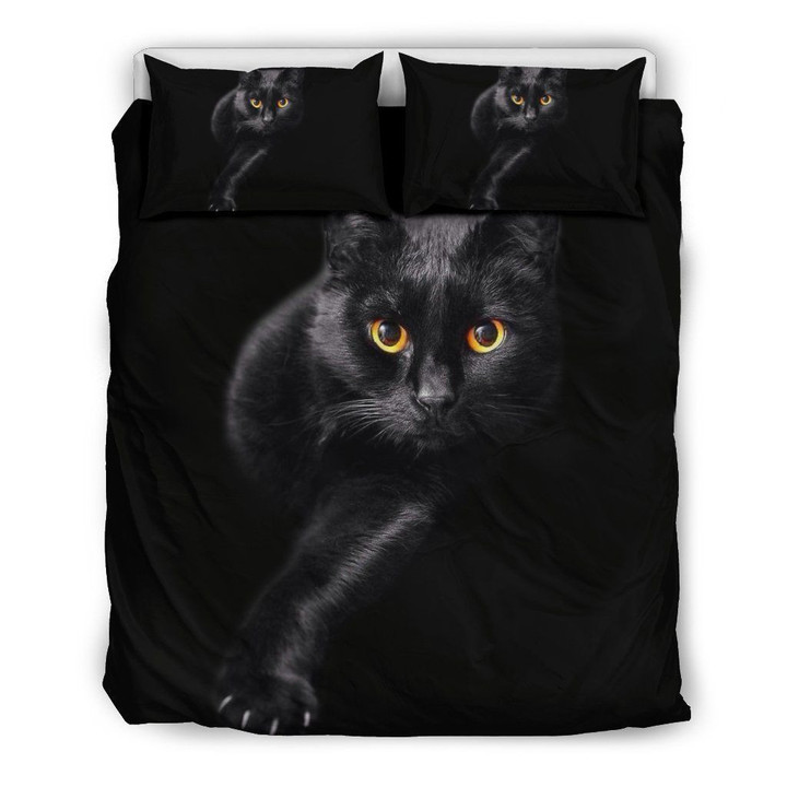 Black Cat Bedding Set Iy