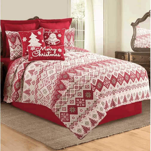 Christmas Pattern Bedding Set Iy