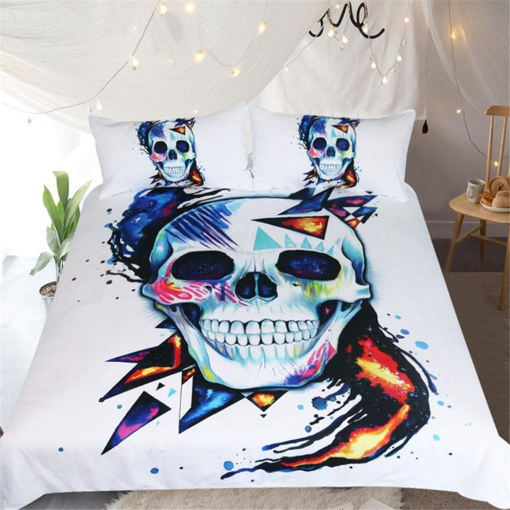 Skull By Pixie Cold Art Stylish Gothic Bedding Set (Duvet Cover & Pillow Cases)