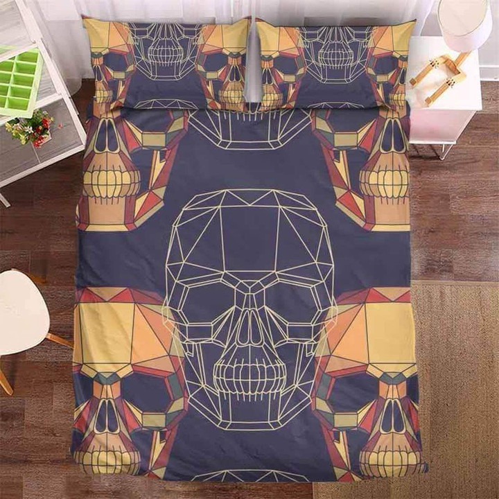 Geometric Skull Bedding Set (Duvet Cover & Pillow Cases)