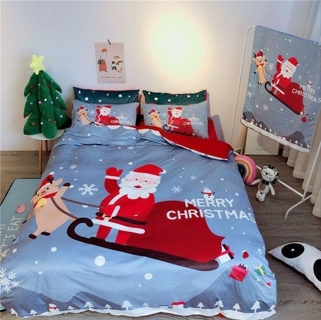 Christmas Santa Bedding Set Iy