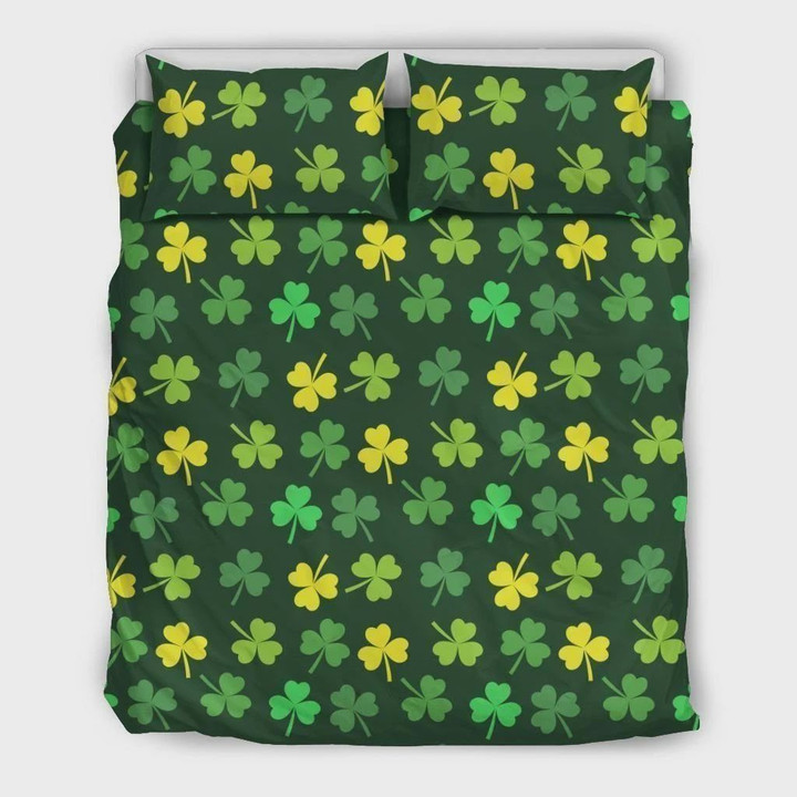 St Patricks Day Shamrock Bedding Set (Duvet Cover & Pillow Cases)