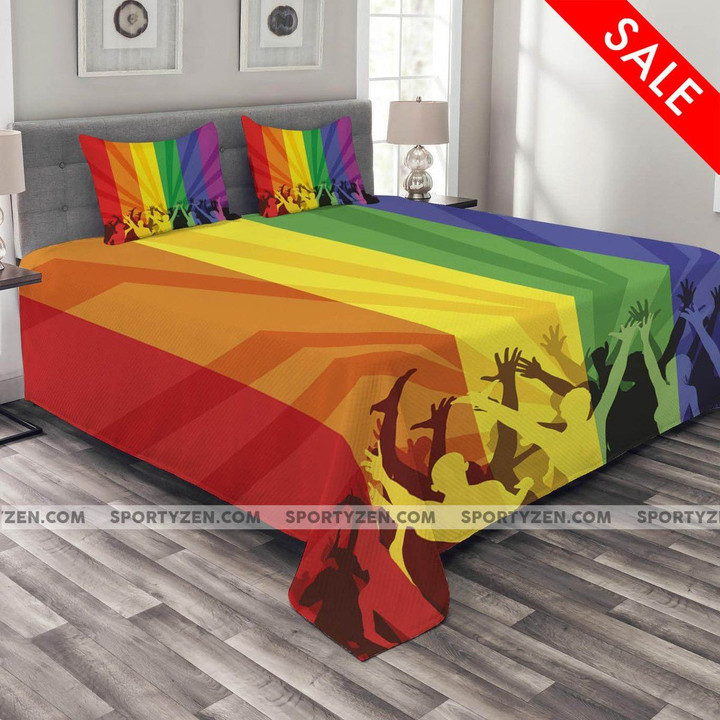 Rainbow Pride Colorful Duvet Cover Bedding Set