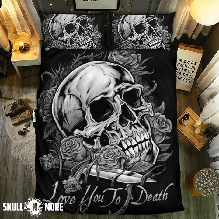 Skull Love You To Death Bedding Set (Duvet Cover & Pillow Cases)