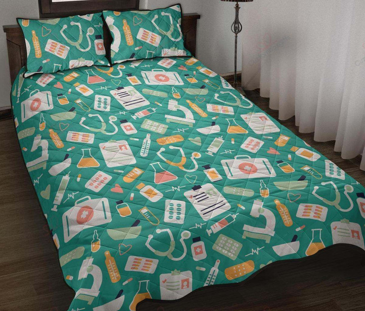 Nurse Cotton Bed Sheets Spread Comforter Duvet Cover Bedding Sets