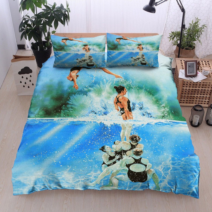 Swimming Cotton Bed Sheets Spread Comforter Duvet Cover Bedding Sets