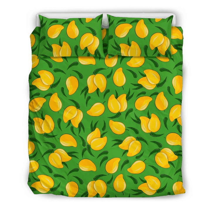Mango Cotton Bed Sheets Spread Comforter Duvet Cover Bedding Sets