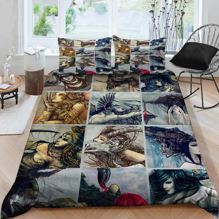 Cancer Cotton Bed Sheets Spread Comforter Duvet Cover Bedding Sets