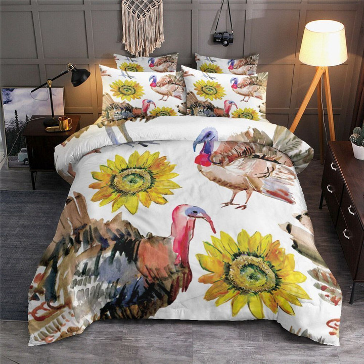 Turkey Cotton Bed Sheets Spread Comforter Duvet Cover Bedding Sets