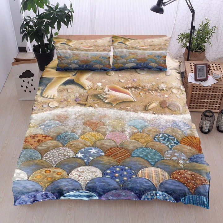 Beach Cotton Bed Sheets Spread Comforter Duvet Cover Bedding Sets