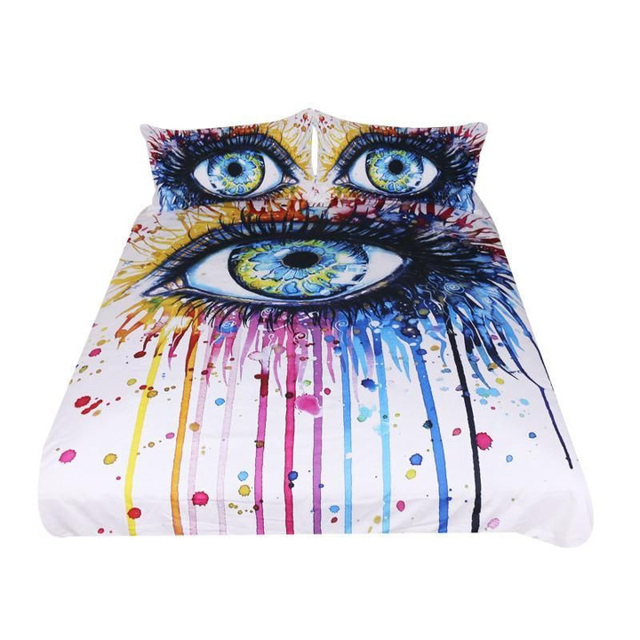 Rainbow Fire Cotton Bed Sheets Spread Comforter Duvet Cover Bedding Sets
