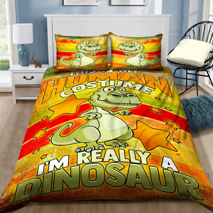Im Really A Dinosaur Funny Cotton Bed Sheets Spread Comforter Duvet Cover Bedding Sets