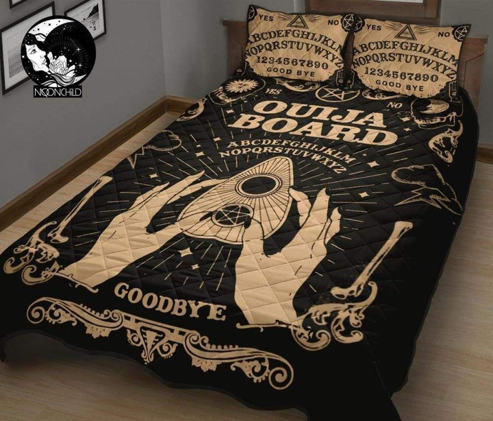 Ouija Board Witch Goodbye Cotton Bed Sheets Spread Comforter Duvet Cover Bedding Sets