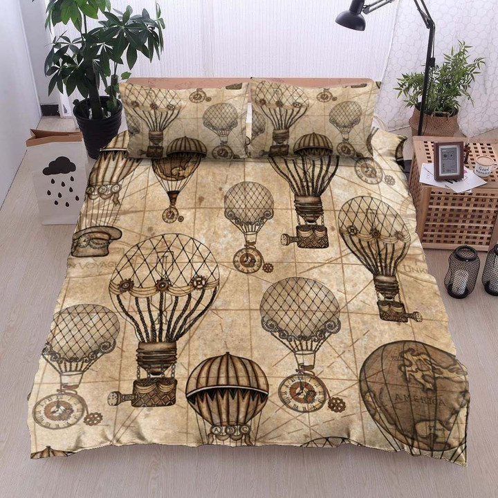 Mandala Hot Air Balloon Cotton Bed Sheets Spread Comforter Duvet Cover Bedding Sets