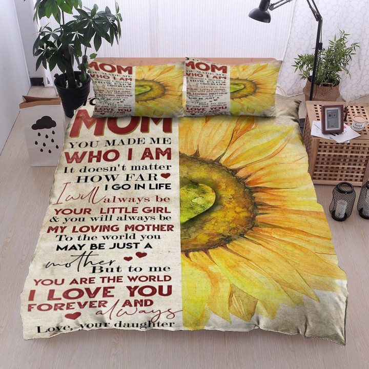 Sunflower To My Dear Mom Love You Daughter Bedding Set Iy