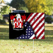 Waterman USA Crest Yard Sign - Special Grunge Flag - American Family Crest A7