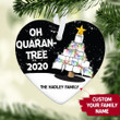 Oh Quaran-Tree 2020 Personalized Ceramic Ornament