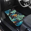 Tropical Palm Leaves Hawaiian Flower Car Floor Mats Front Back