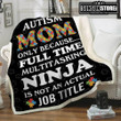 Autism Mom Black Cl2100004Mdf Sherpa Fleece Blanket