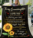 Granddaughter Nene Ill Always Be With You Cla1910573F Sherpa Fleece Blanket