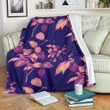 Purple Tropical Hawaiian Cl16100504Mdf Sherpa Fleece Blanket