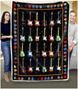 Guitar Dtc2210113 Fleece Blanket